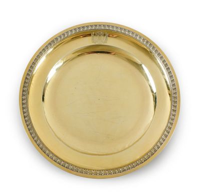 A silver plate, from the table service of...