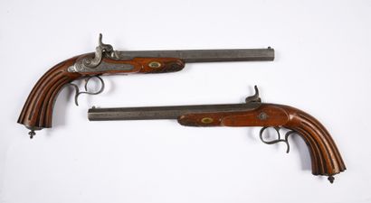 A BEAUTIFUL PAIR OF DUEL PISTOLS
OR PERCUSSION...