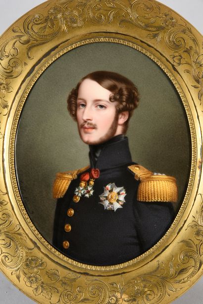 LIÉNARD Sophie (active 1842-après 1860). Portrait du prince Ferdinand-Philippe, duc...