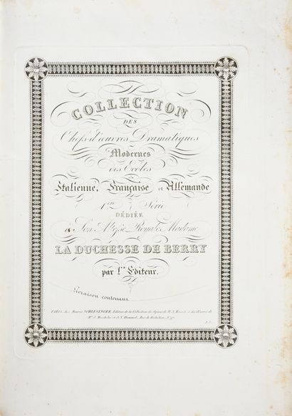 KRETSCHMER H. A. Le sacrifice interrompu, opera in 3 acts on lyrics by Mrs. de Saur...