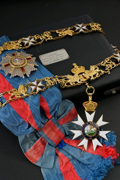 null ORDER OF SAINT-MICHEL AND SAINT-GEORGE (England). 
 Grand Cross set, consisting...