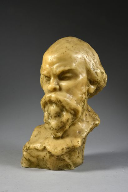 DEPREZ Gaston (1872-1941). Bust of the poet and writer Paul Verlaine (1844-1896)
Lost...