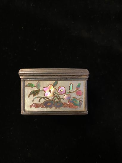 null SILVER SNUFFBOX,
PARIS, 1743. Rectangular in shape, decorated on each side with...