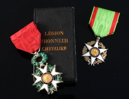 null ORDER OF THE LEGION OF HONOUR (France). 
 Knight's badge, silver, gold and enamel,...