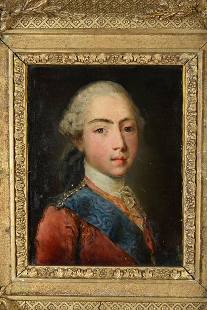 ÉCOLE FRANÇAISE DU XVIIIe SIÈCLE, D'APRÈS JEAN-MARTIAL FREDOU (1711-1795). Portrait...