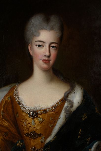 ÉCOLE FRANÇAISE DU XVIIIe SIÈCLE, D'APRÈS PIERRE GOBERT (1672-1744). Portrait d'Élisabeth-Charlotte...