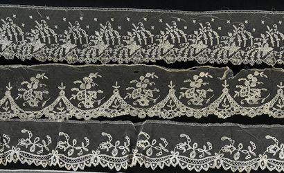 null Reunion of laces in application of England, 2nd half of the 19th century.
Four...