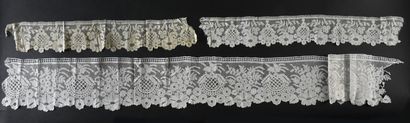 null Bobbin lace borders, England ? 2nd half of the 19th century.
Valenciennes type...