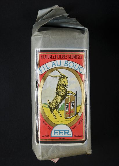 null Echeveaux de fil de lin, Fil Au Bouc, Belgique, 1ère moitié du XXe siècle.
Huit...