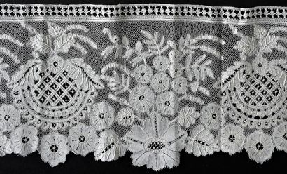 null Bobbin lace borders, England ? 2nd half of the 19th century.
Valenciennes type...