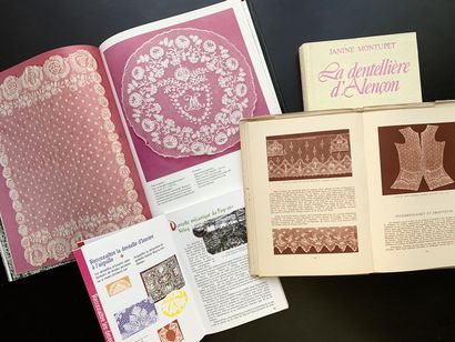 null Four books in French on lace.
Two books by Mrs Jeanine Montupet "Fabuleuses...