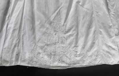 null Robe de baptême, broderie Ayrshire, milieu du XIXe siècle. 
Longue robe de baptême...