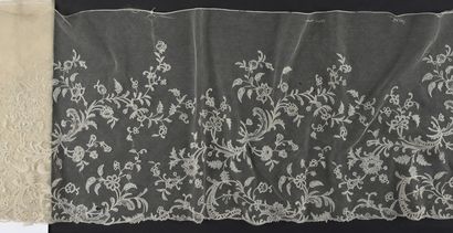 null Large lace borders, Brussels, 2nd half of the 19th century.
A long and large...