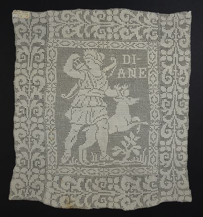 null Trois dentelles, crochet, collection Margaret Simeon, XIXe siècle. 
En coton...