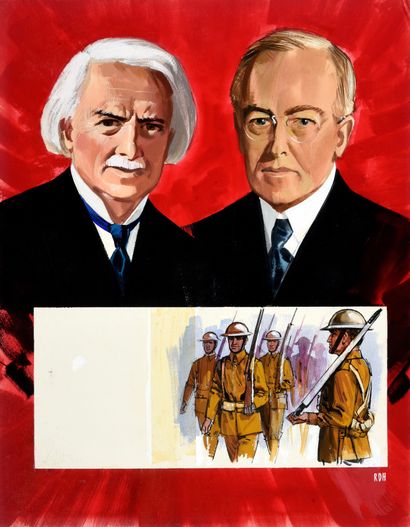 Studio RDH Présidents américains.
3 planches couleurs sur les personnalités de l'histoire...