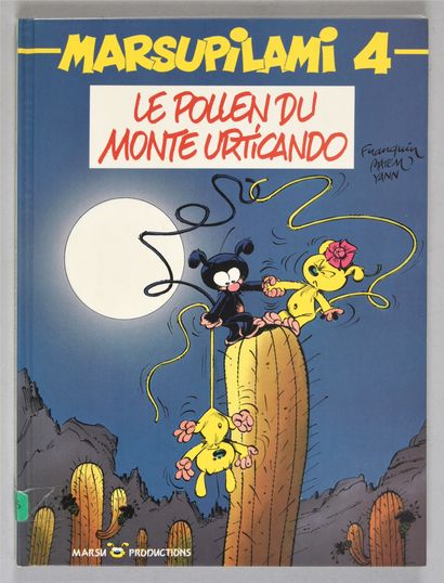 BATEM LE MARSUPILAMI 4.
LE POLLEN DU MONTE URTICANDO Edition originale de 1989, agrémentée...