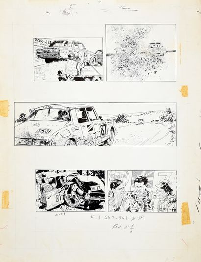 GIGI, ROBERT (1926-2007) Set of 3 plates, ink on paper, various sizes (50x38 cm)...