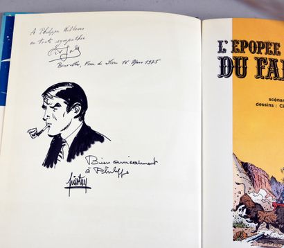 BLUTCH - CEPPI - PIROTON A set of three albums enriched with drawings-dedications....