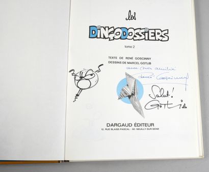 GOTLIB/GOSCINNY THE DINGODOSSIERS. TOMES 1 and 2 in original editions (1967 and 1972),...