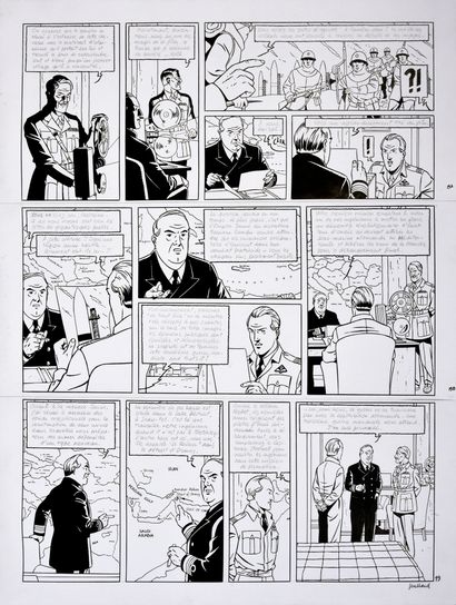 JUILLARD, ANDRE (1948) Blake et Mortimer. Tome 23.
Le bâton de Plutarque
Encre de...