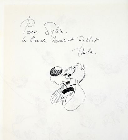 ROBA BOULE & BILL 9. Une vie de Chien.
1976 edition, with a pen drawing of Bill....