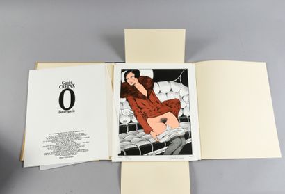CREPAX. Histoire d'O. Erotic portfolio in 37x29,5 cm format. Futuropolis 1983 - beige...