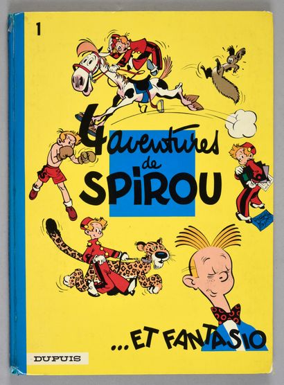 FRANQUIN 4 aventures de Spirou et Fantasio.
Edition au dos rond bleu de 1972 enrichie...