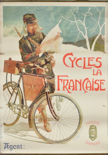 Vincent Lorant-Heilbronn (1874-1912). Poster Cycles "La Française". Diamond brand....