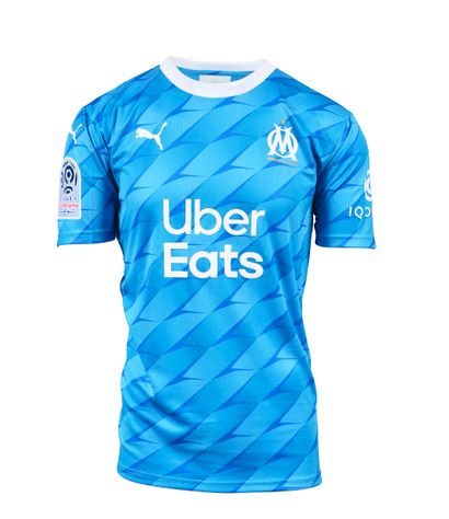 null Dario Benedetto. Olympique de Marseille's #9 jersey for the 2019-2020 French...