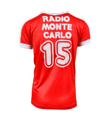 null Red jersey n°15 of SEC Bastia worn during the 1982-1983 season of the French...