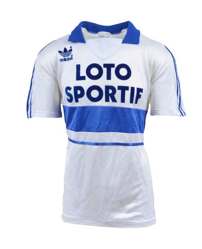 null Jean-Pierre Papin. Olympique de Marseille jersey n°9 worn against Stade Rennais...