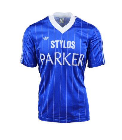 null Maillot n°13 bleu du SEC Bastia porté lors de la Coupe d'été 1982 organisée...