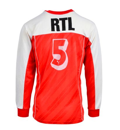 null Patrice Bozon. Jersey n°5 of the Stade de Reims worn during the 1987-1988 season...