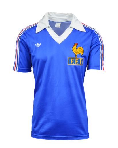 null French youth team jersey n°4 worn during the 1978-1980 International seasons....
