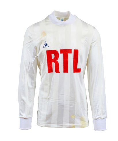 null Dominique Marais. Stade Rennais jersey n°12 worn against FC Rouen in the first...