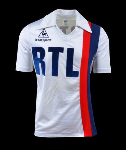 null Dominique Bathenay. Paris Saint Germain jersey n°14 worn against Rennes on October...