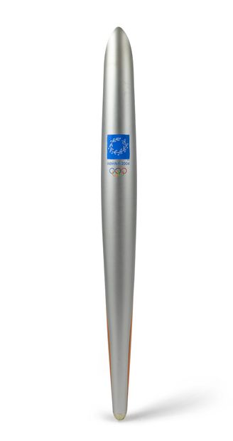null Official torch of the XXVIII Summer Olympic Games that belonged to Alain Mimoun....