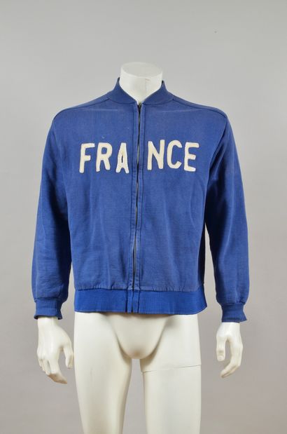 null André Barrais. Shirt and jacket of the French team worn at the 1948 London Olympic...