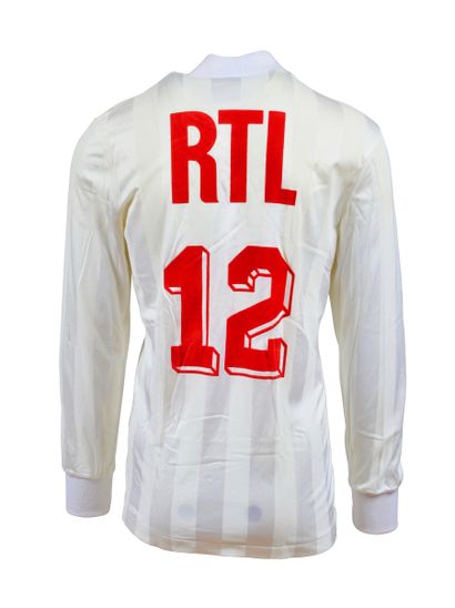 null Dominique Marais. Stade Rennais jersey n°12 worn against FC Rouen in the first...