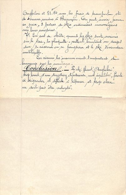 null Report by Captain Bernard of the 159th Infantry Regiment and director of the...