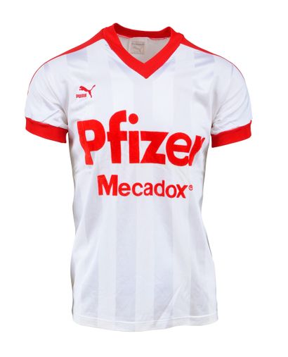 null Moussa Bezaz. Jersey n°2 of Stade Rennais worn during the 1983-1984 season of...