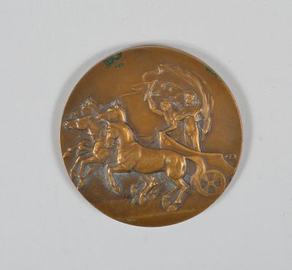 null Official participant medal. In bronze by J. Pinches/B. Mackennal. Diameter 51...