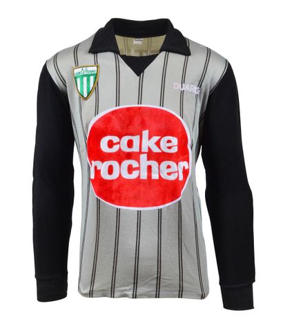 null Jean Castaneda. AS ST Etienne jersey n°1 worn against Rennes on May 18, 1985...