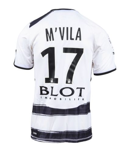 null Yann M'Vila. Jersey #17 of Stade Rennais worn during the 2010-2011 season of...