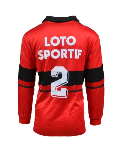 null Serge Le Dizet. Maillot n°2 du Stade Rennais porté face au FC Metz en 16ème...