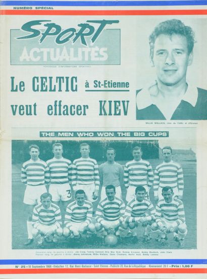 null Official programme "Sport News" of the European Cup C1 match against Celtic...