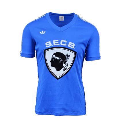 null Louis Marcialis. Blue jersey n°3 of SEC Bastia worn during the 1979-1980 season...