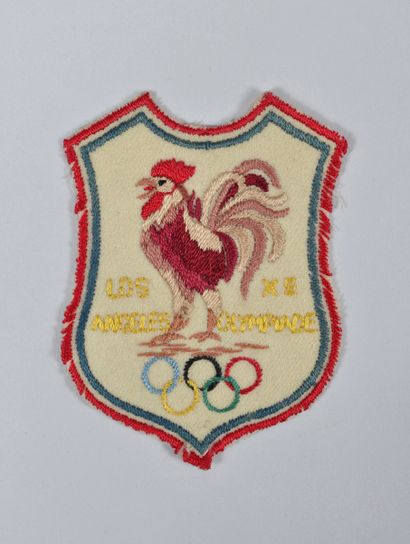 null Embroidered rooster of the French Delegation to the Summer Olympic Games. Dim....