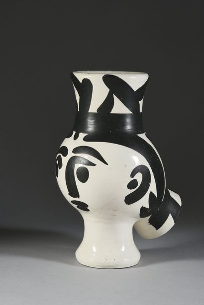 Pablo PICASSO (1881 - 1973) & MADOURA. 
Owl Woman ( A.R.119) 1951.
Turned earthenware...