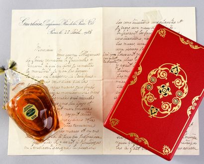 Guerlain - 25 Avril 1908 - Lettre manuscrite de Gabriel Guerlain relatant les travaux...